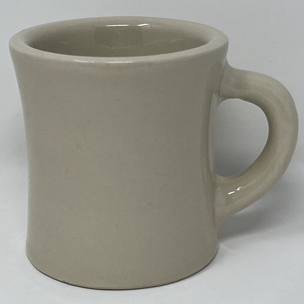 Vintage Victor Coffee Mug 1950s MCM Diner Style Mug Off White Rare